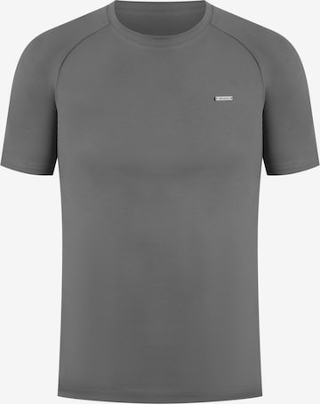 Smilodox Shirt 'Thilo' in Grijs: voorkant