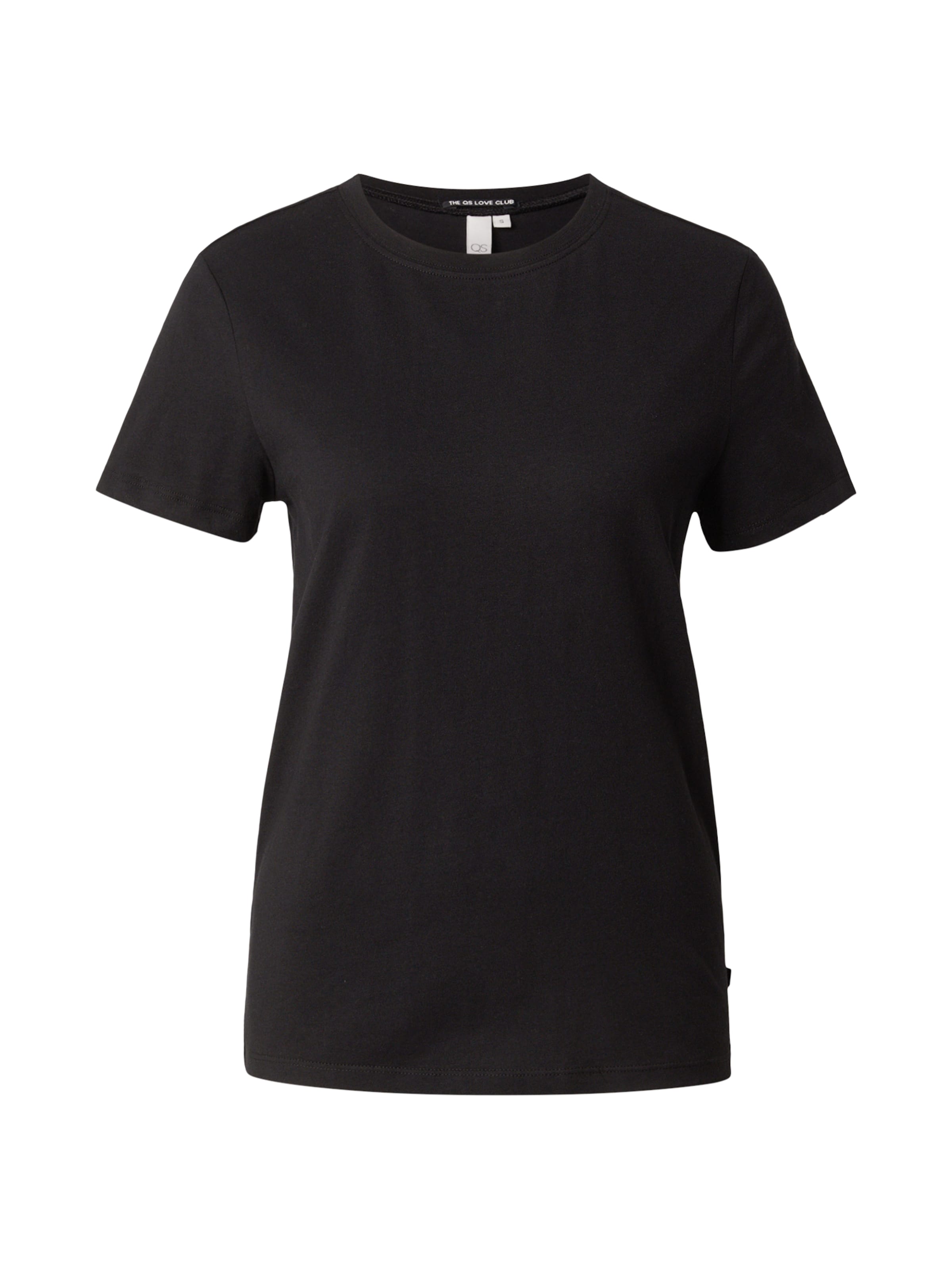 QS Shirt in Zwart: voorkant