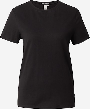 QS Shirt in Zwart: voorkant