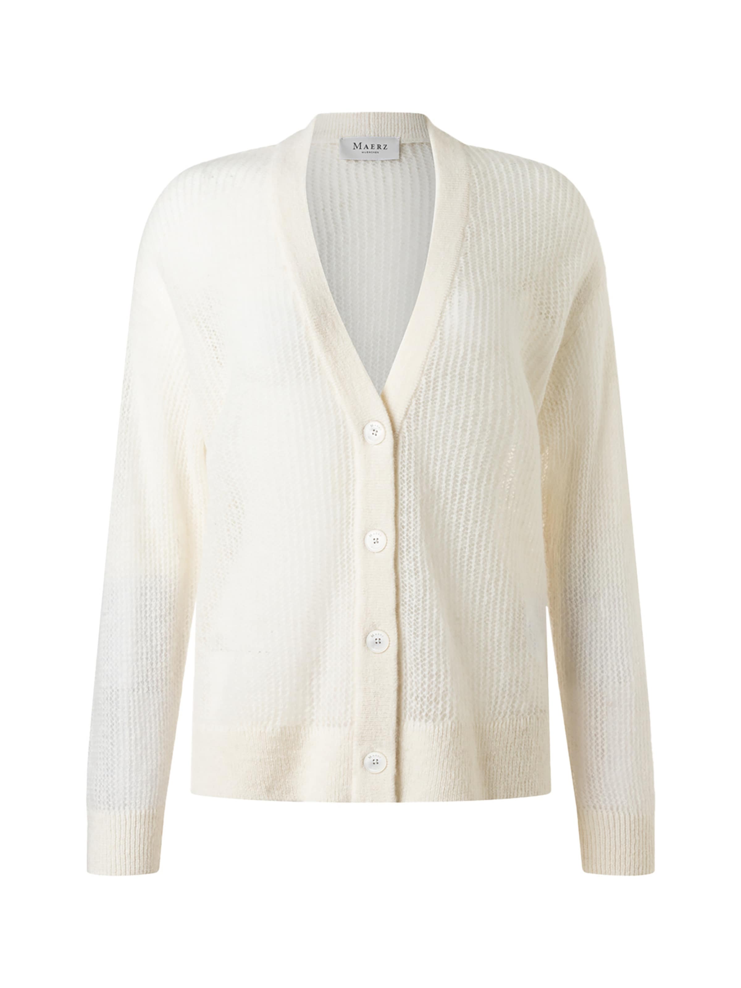 Cardigan MAERZ Muenchen en blanc : devant
