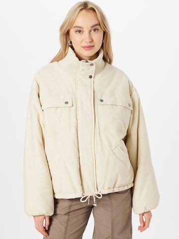 Veste mi-saison 'Mia' Gina Tricot en beige : devant