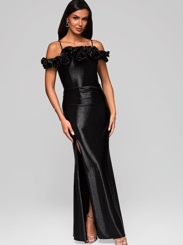 Ombre Abendkleid in Schwarz