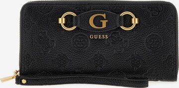 GUESS Wallet 'Izzy Peony' in Black: front