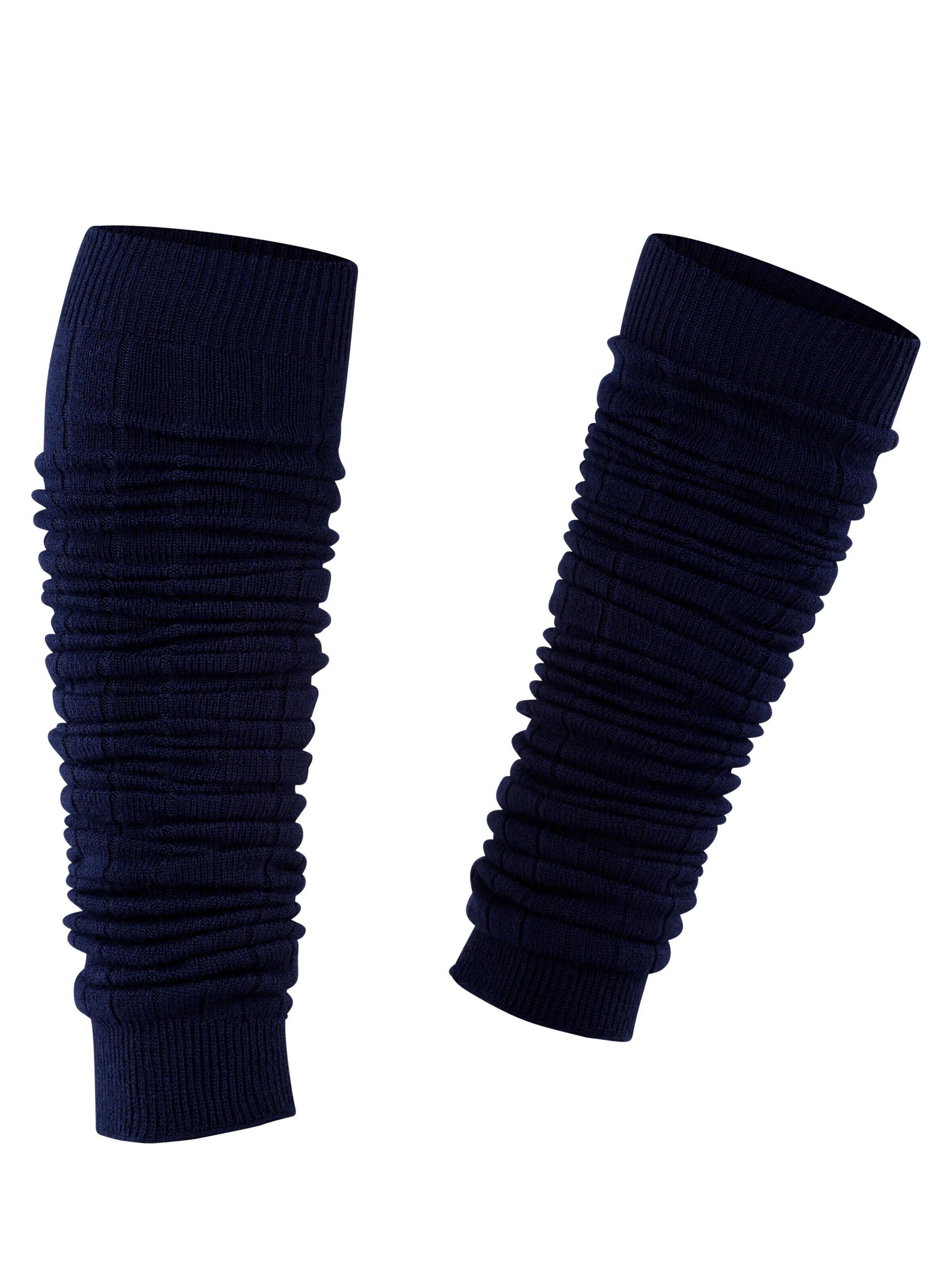 ESPRIT Leg Warmers 'Rib' in Blue