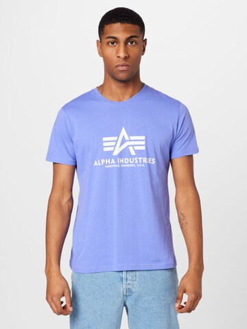 ALPHA INDUSTRIES Shirt in Purple: front