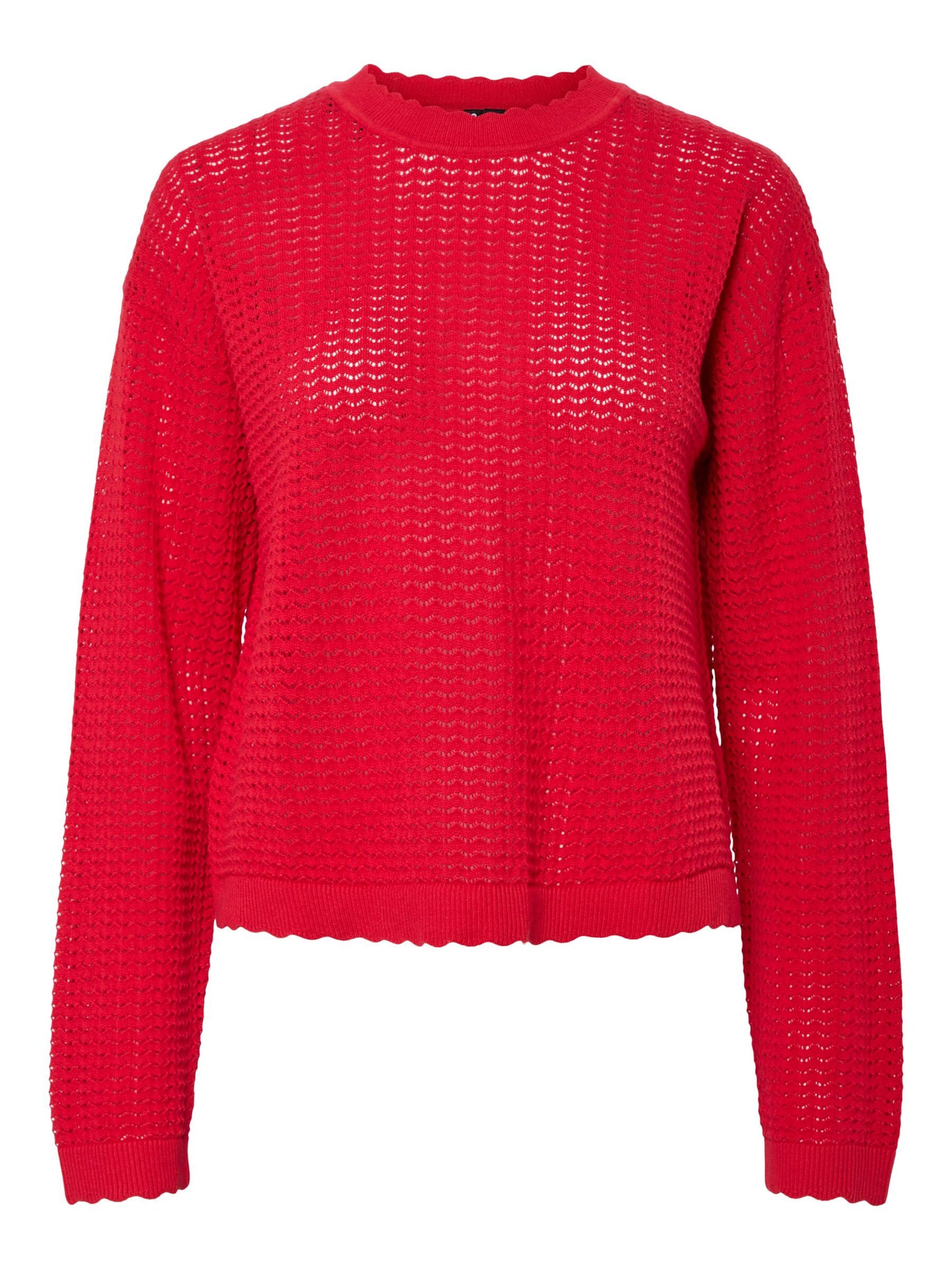 Pullover 'SCOUT' di PIECES in rosso: frontale