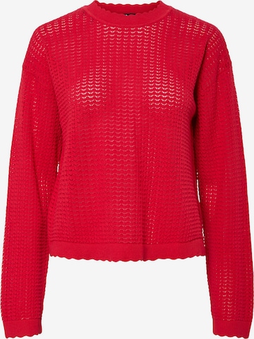 Pullover 'SCOUT' di PIECES in rosso: frontale