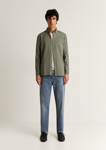 Scalpers Regular fit Button Up Shirt 'Oxford' in Green: front