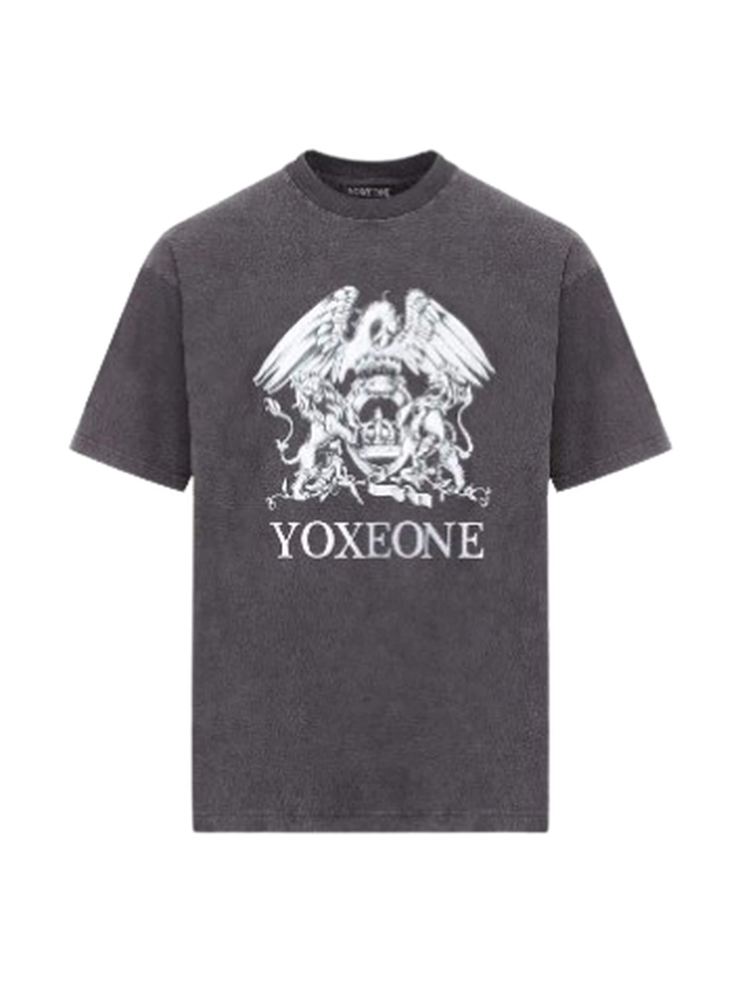 Yoxeone Shirt 'QUEEN' in Grey: front