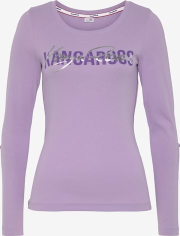 KangaROOS Shirt in Purple: front