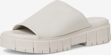 Tamaris Mules in White: front