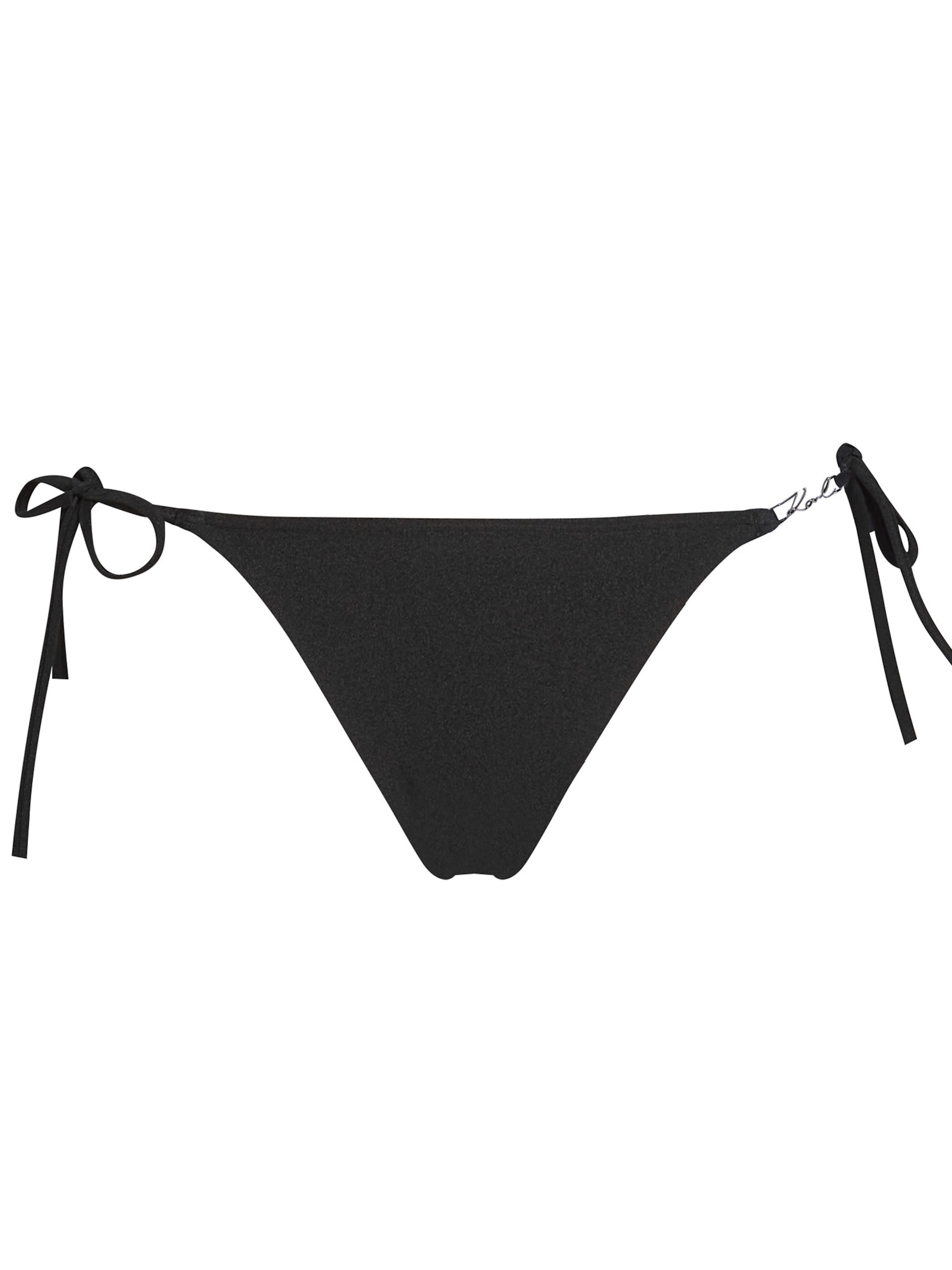 juoda Karl Lagerfeld Bikinio kelnaitės 'CHEEKY': priekis