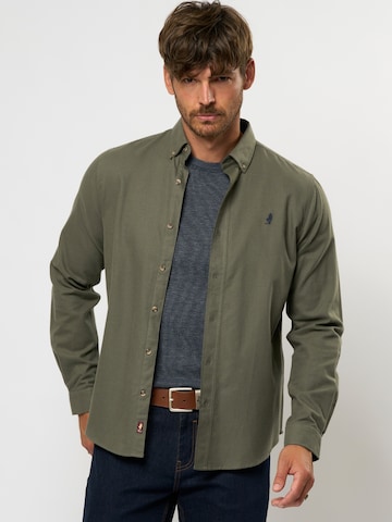 MCS Klasický střih Košile ' Tom ' – zelená: přední strana