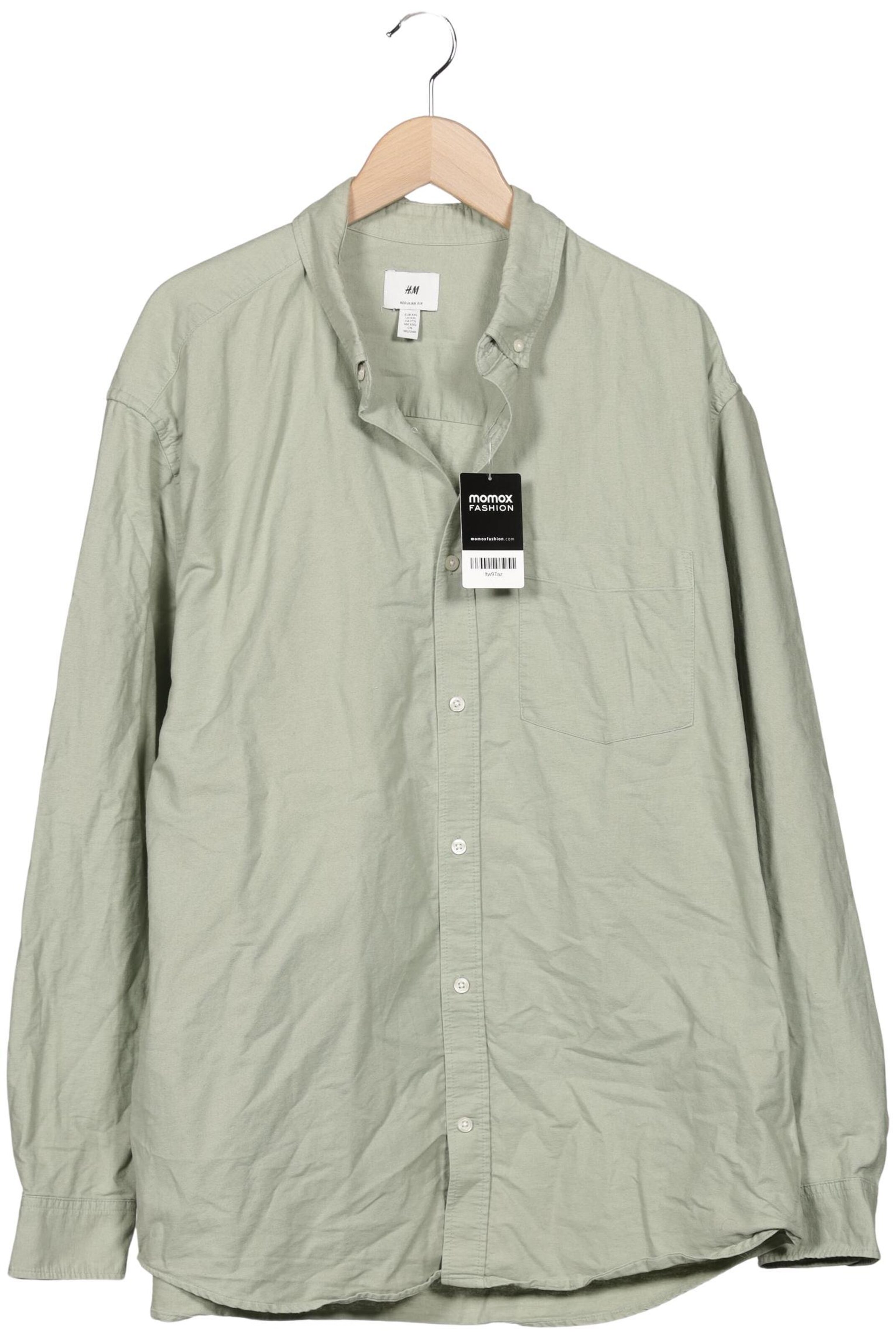 H&M Hemd XXL in Grün: Vorderseite