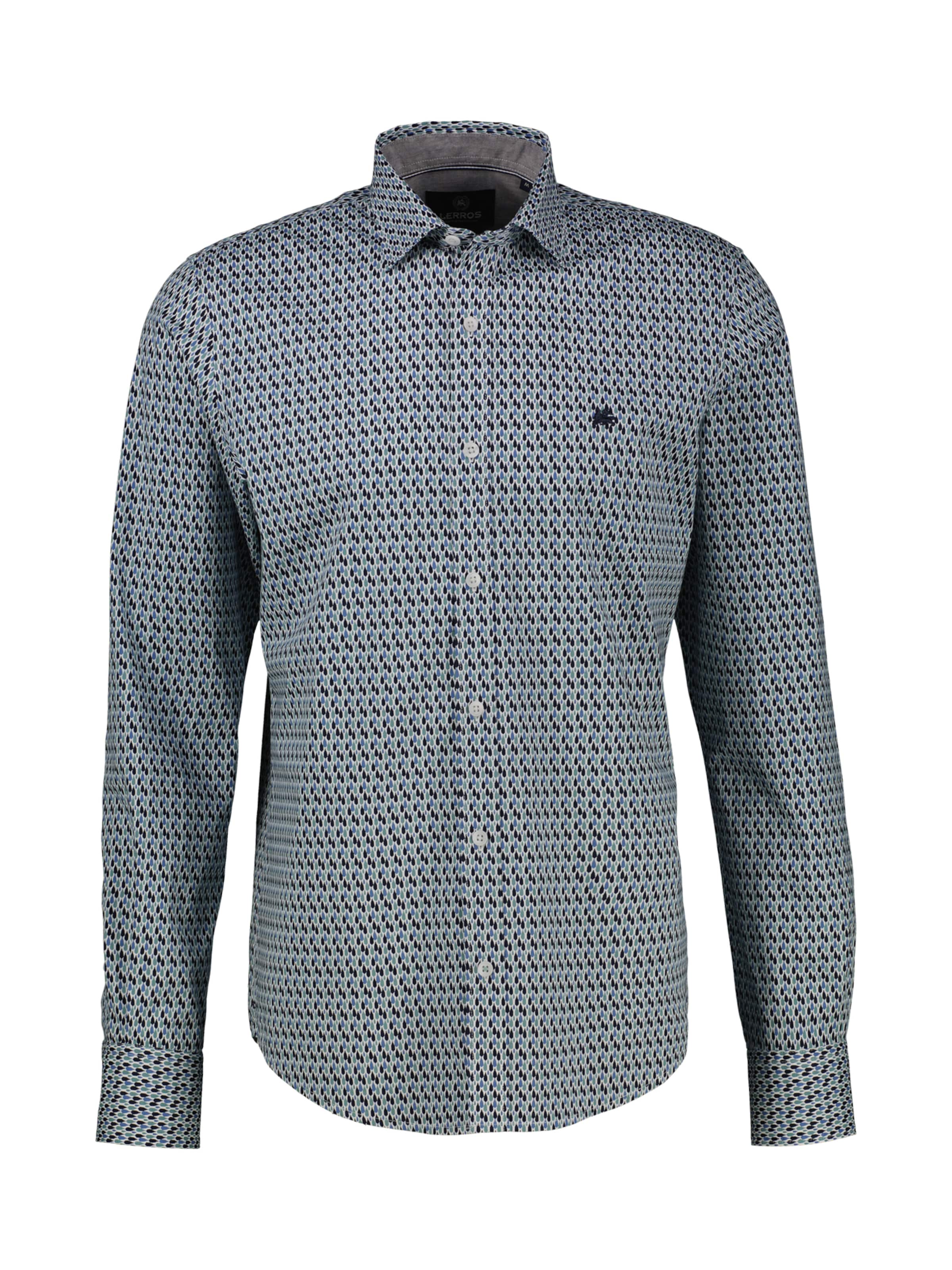 LERROS Button Up Shirt in Blue / Light green / Black, Item view