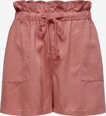 Loosefit Pantaloni 'Kenya' di ONLY in rosa: frontale