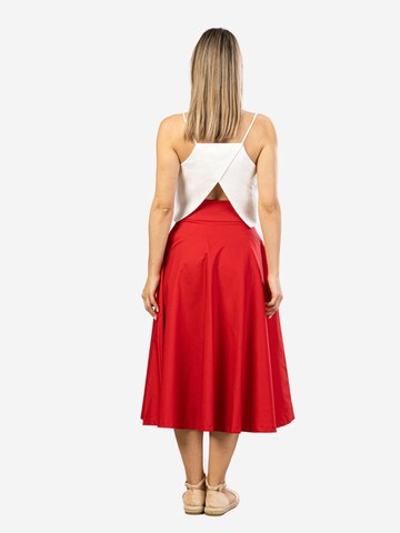 Nikka Place Skirt 'Tulip' in Red