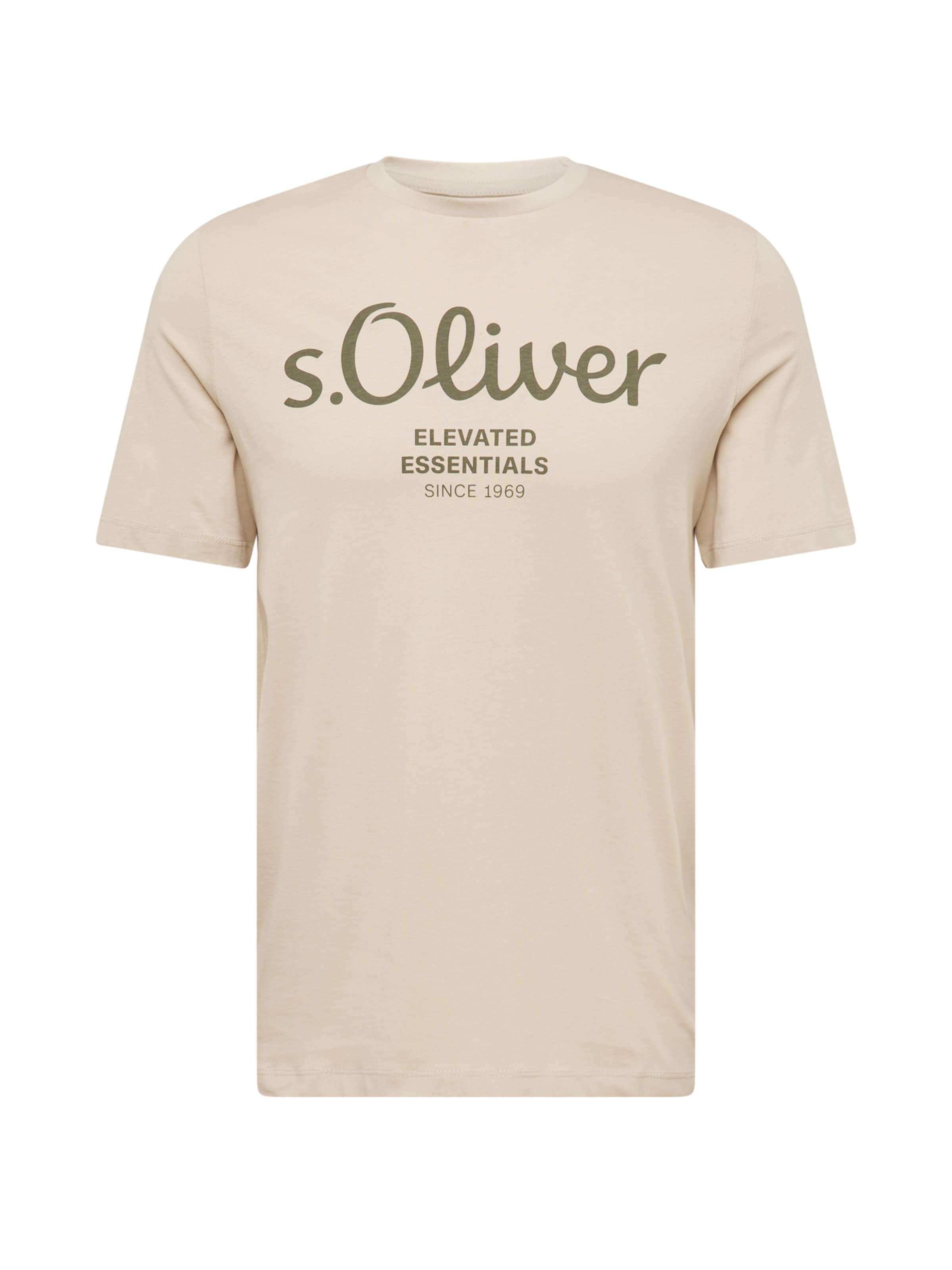 T-Shirt s.Oliver en beige : devant