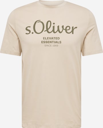 T-Shirt s.Oliver en beige : devant