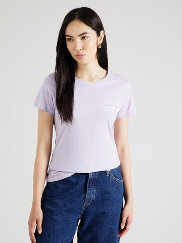 Calvin Klein JeansMajica - ljubičasta boja: prednji dio