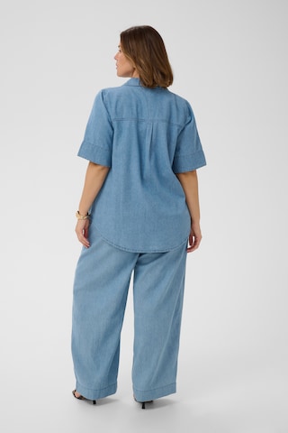 KAFFE CURVE Blouse 'KCJada' in Blauw