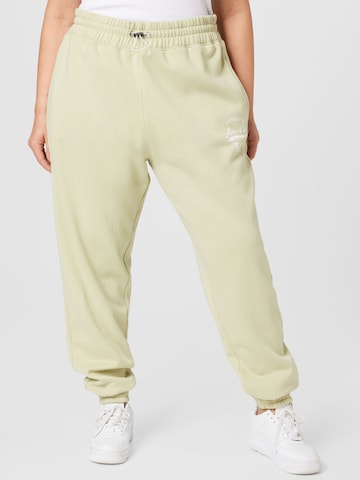 Tapered Pantaloni de la Public Desire Curve pe bej: față