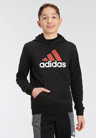 ADIDAS PERFORMANCE Sportsweatshirt 'Essentials Two-Colored Big Logo ' in Schwarz: predná strana