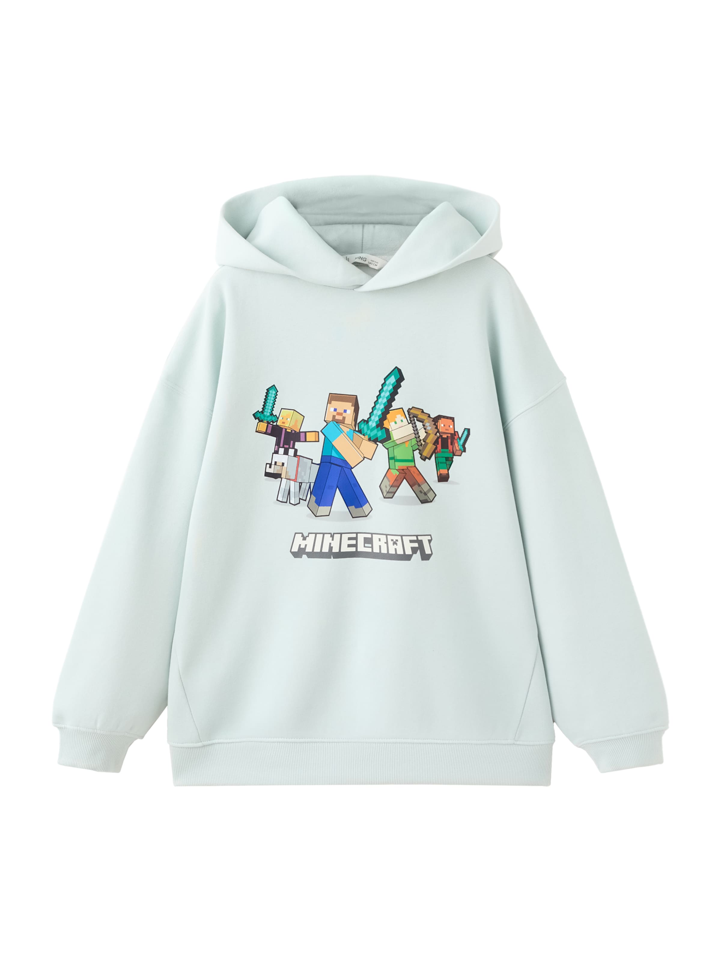 MANGO KIDS Sweatshirt 'Mine Hood' in Blau: Vorderseite
