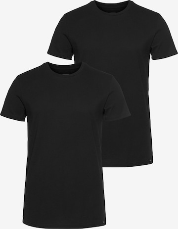 Lee T-Shirt 'Twin Pack Crew' in Schwarz: predná strana