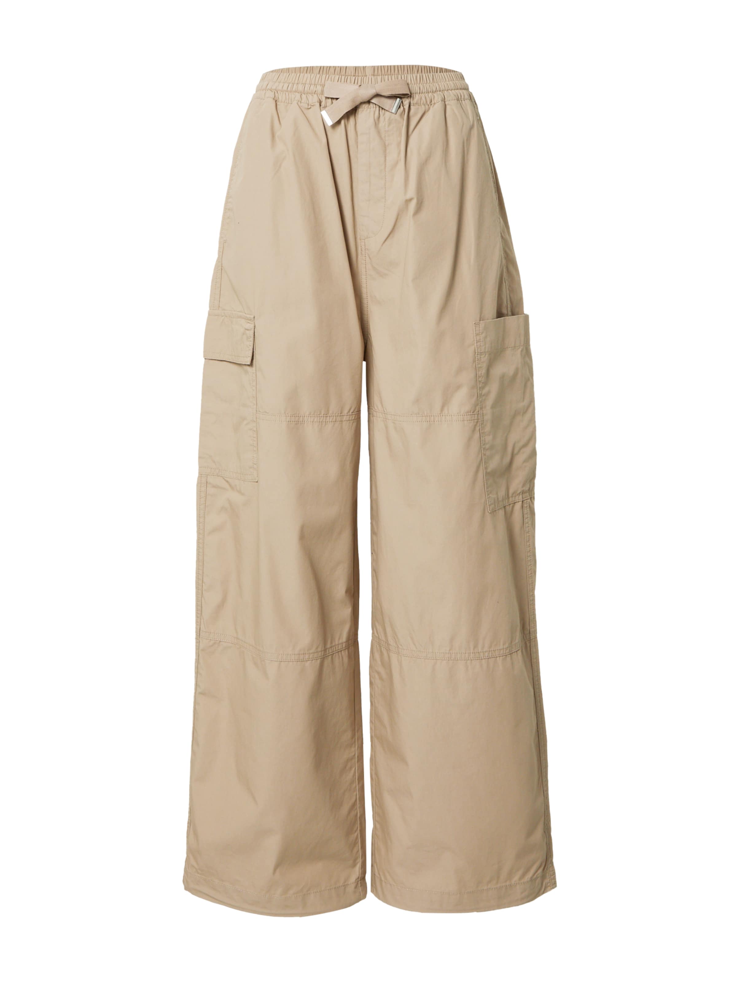 InWear Wide Leg Housut 'Isma' värissä beige: etupuoli