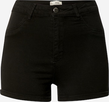 Tally Weijl Skinny Shorts in Schwarz: predná strana