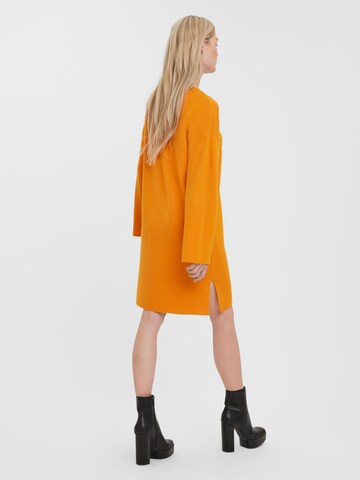 VERO MODA - Vestido de punto en naranja