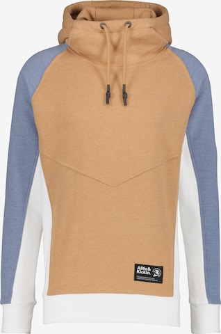 Alife and Kickin - Sweatshirt 'MiroAK' em castanho: frente