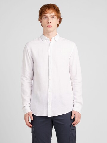JACK & JONES Regular fit Overhemd 'MAZE' in Wit: voorkant