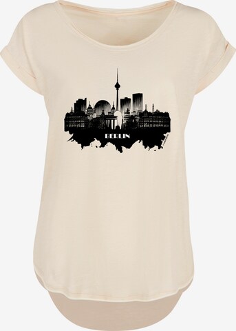 F4NT4STIC T-Shirt 'Cities Collection - Berlin skyline' in Beige: predná strana