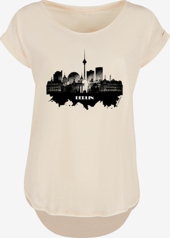 F4NT4STIC T-Shirt 'Cities Collection - Berlin skyline' in Beige: Vorderseite