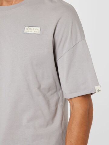 T-Shirt ALPHA INDUSTRIES en gris