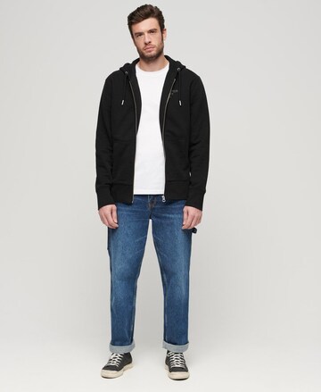 Superdry Sweatjacke in Schwarz