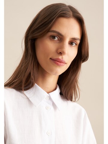 SEIDENSTICKER Blouse 'Schwarze Rose' in Wit