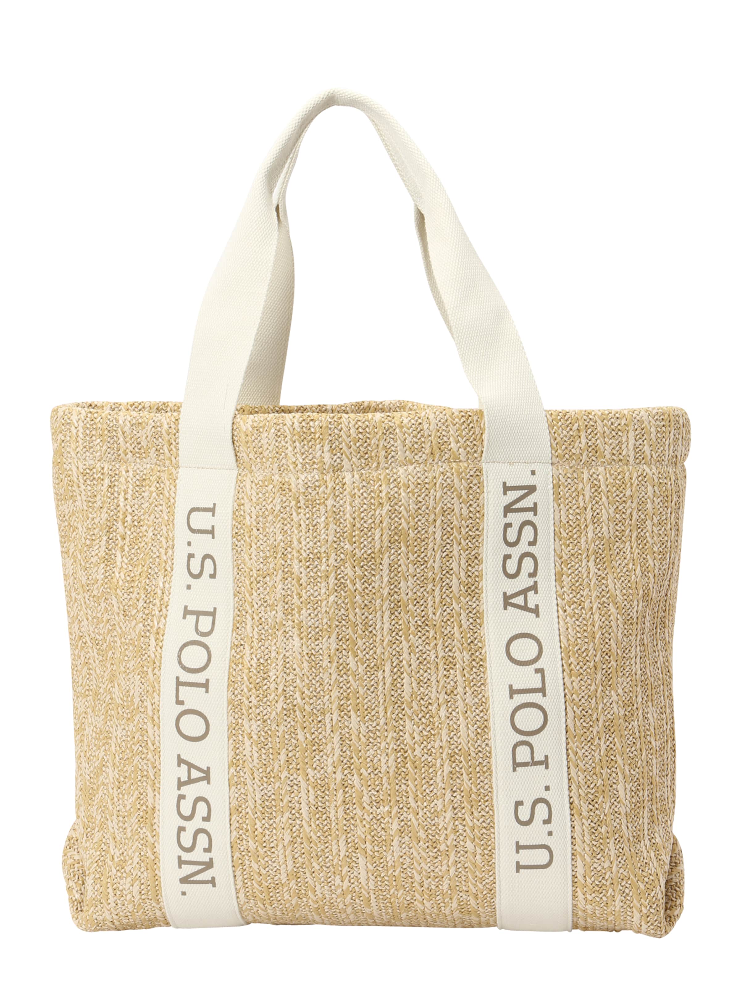 Cabas 'Pool Party' U.S. POLO ASSN. en beige : devant