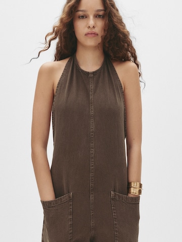 Pull&Bear Jumpsuit in Brown