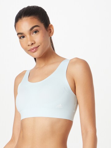 ADIDAS SPORTSWEAR Bustier Športni nederček 'Purelounge Light-Support' | modra barva: sprednja stran