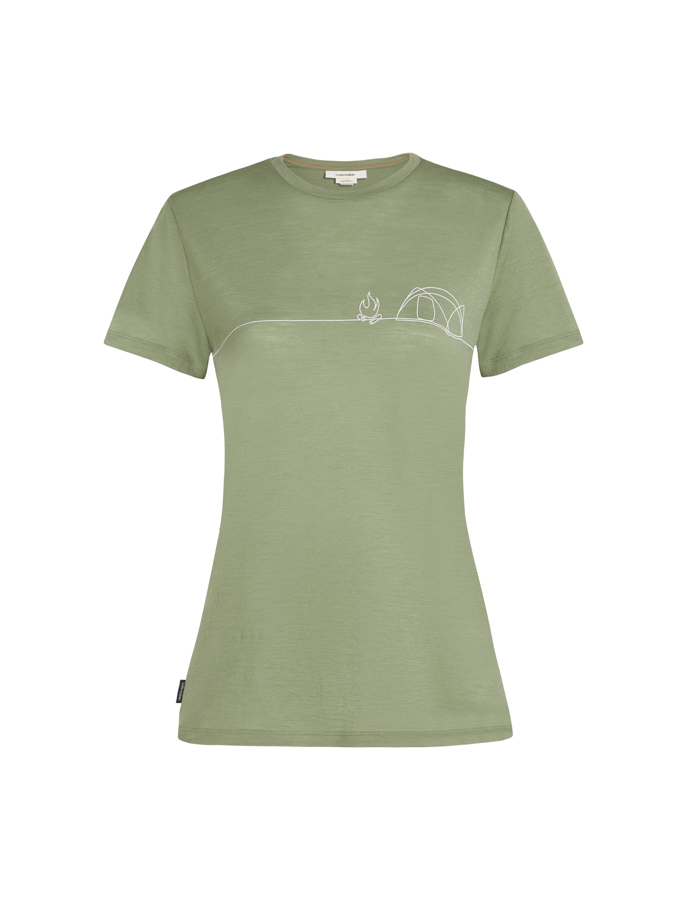 ICEBREAKER - Camiseta funcional en verde: frente