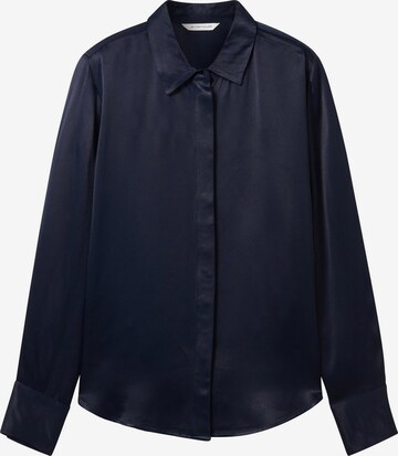 TOM TAILOR Blouse in Blue: front