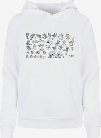 ABSOLUTE CULT Sweatshirt 'Tom and Jerry - Jerry Cartoon Dept' in White: front