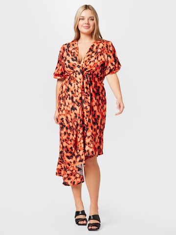 River Island Plus Summer dress 'PHOEBE' in Orange: front