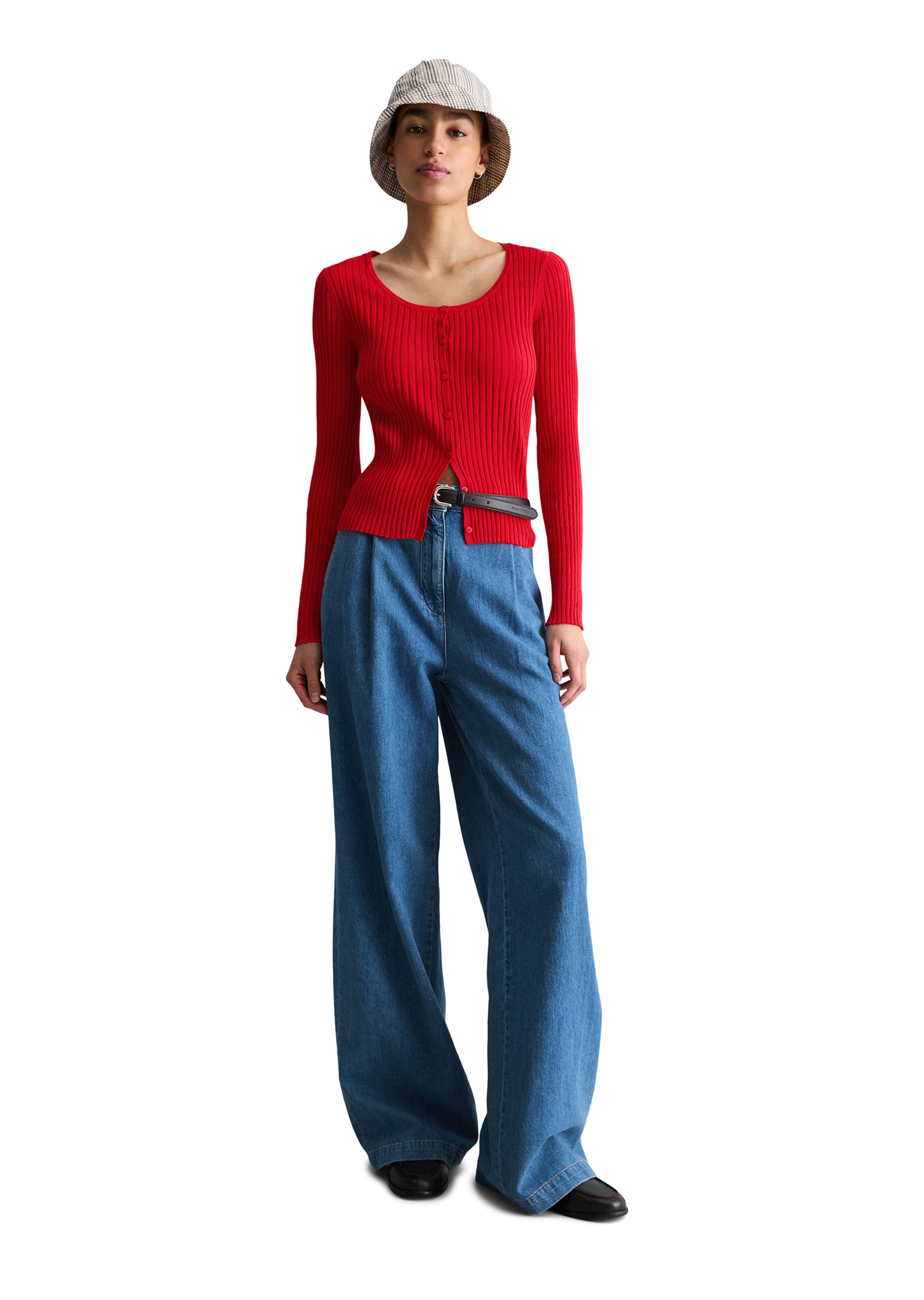 Marc O'Polo DENIM Gebreid vest in Rood