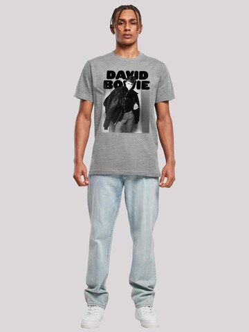 F4NT4STIC Shirt 'David Bowie Jacket Photograph' in Grijs