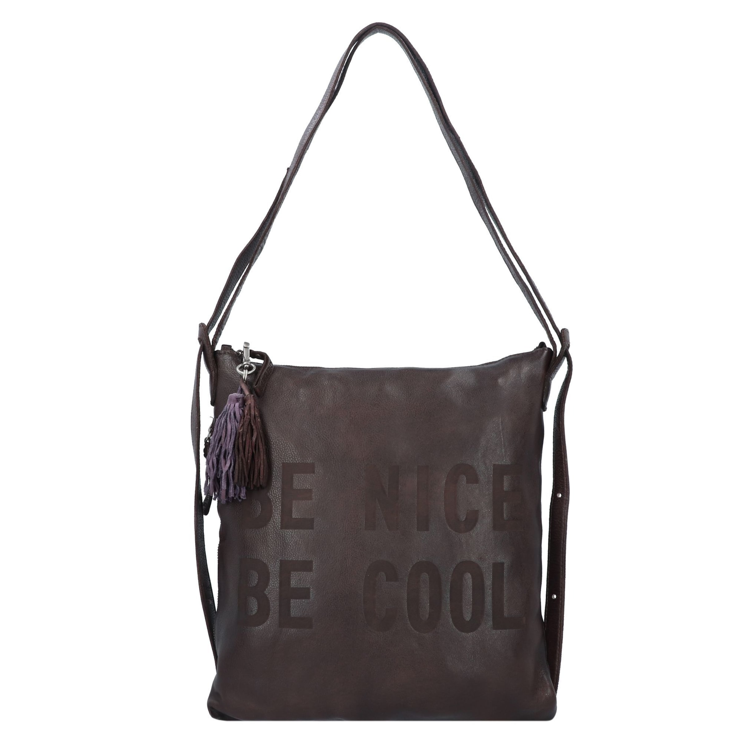 Taschendieb Wien Tasche 'Paniglgasse 4' in Braun: Vorderseite