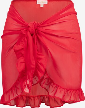 Serviette de plage Moda Minx en rouge : devant